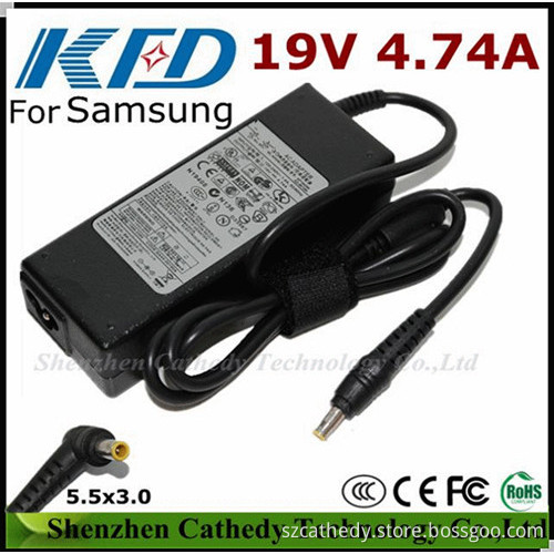 New for Samsung AC Power Adapter 19V 4.74A 90W 5*3.1mm A7